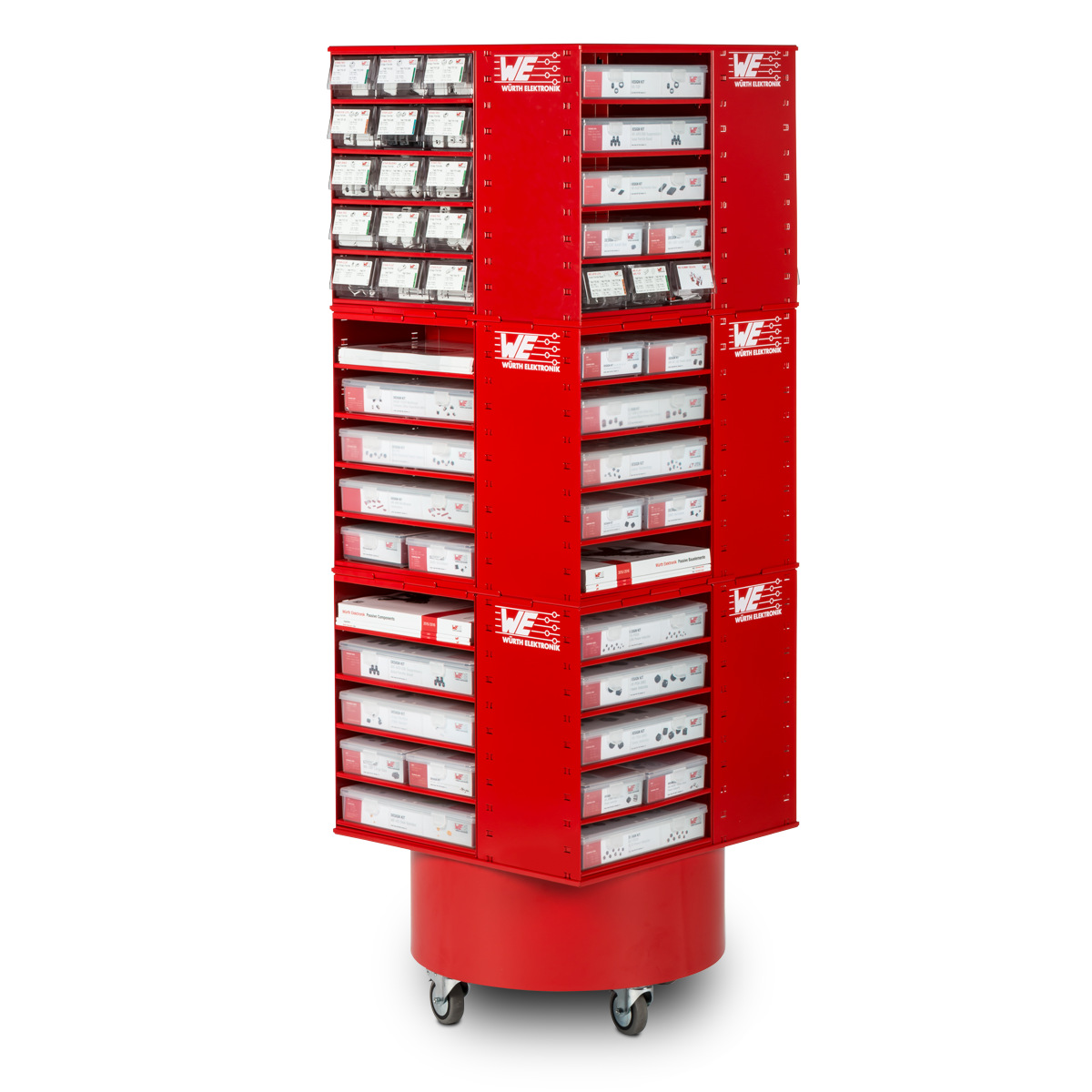 AlphaRack Rotating Tower 3 Passive Components Würth Elektronik